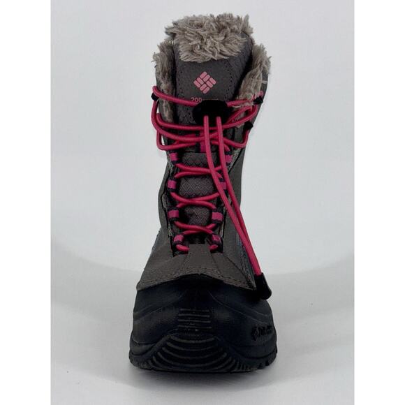 Columbia Bugaboot Plus Girls Boots Youth Size 2 Gray Waterproof Snow Outdoor EUC - Picture 6 of 10